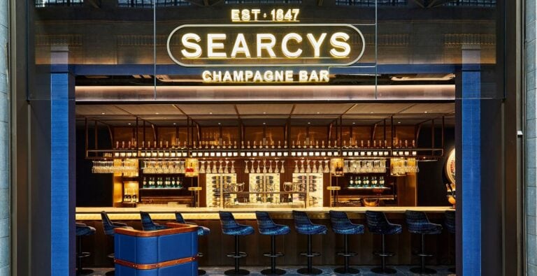 Searcys Champagne Bar at Battersea Power Station interior