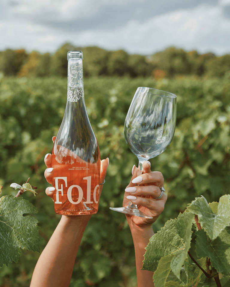 Award-Winning English Rosé bottle