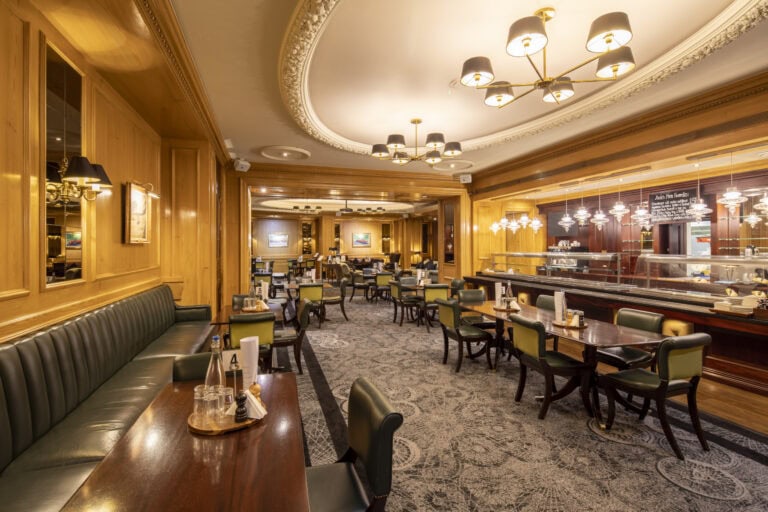 The Long Bar interior at the Royal Automobile Club, Pall Mall